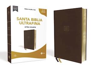 Reina Valera 1960 Santa Biblia Ultrafina, Letra Gigante, Leathersoft, Café, Interior a DOS Colores