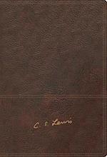 Rvr, Biblia Reflexiones de C. S. Lewis, Interior a DOS Colores, Leathersoft, Café, Comfort Print