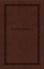 Biblia Reina-Valera 1960, Tierra Santa, Ultrafina Letra Grande, Leathersoft, Café, Con Cierre