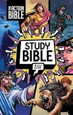 The Action Bible Study Bible Esv, Hardcover, Full Color