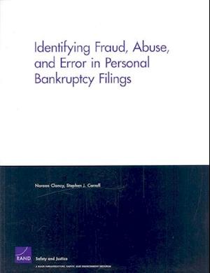 Identifying Fraud, Abuse, and Error in Personal Bankruptcy Filings