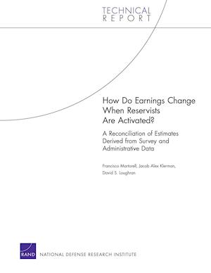 How Do Earnings Change When Reservists Are Activated? a Reconciliation of Estimates Derived from Survey and Administrative Data