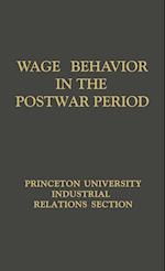 Wage Behavior in the Postwar Period