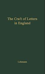 The Craft of Letters in England