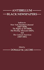 Antebellum Black Newspapers