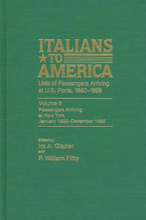 Italians to America, Jan. 1892 - Dec. 1892