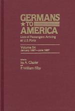 Germans to America, Jan. 3, 1887-June 30, 1887