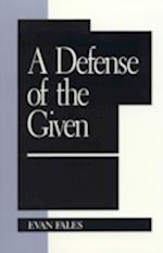 A Defense of the Given