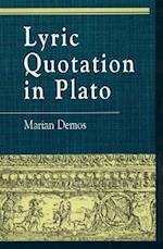 Lyric Quotation in Plato