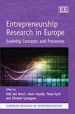 Entrepreneurship Research in Europe