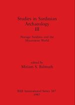 Studies in Sardinian Archaeology III