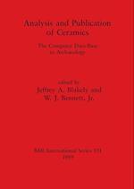 Analysis and Publication of Ceramics