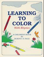 Learning to Color with Rhymes