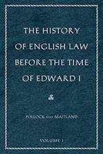 Pollock, S: The History of English Law Before the Time of Ed