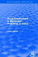 Rural Employment & manpower problems in China