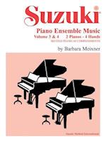 Suzuki Piano Ensemble Music for Piano Duo, Vol 3 & 4