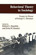 Behavioral Theory in Sociology