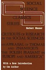 Blumer, H: Critiques of Research in the Social Sciences