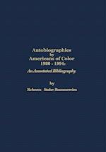 Autobiographies by Americans of Color