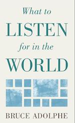 What to Listen for in the World