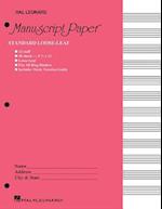 Standard Loose Leaf Manuscript Paper (Pink Cover)