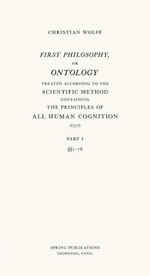 First Philosophy, or Ontology