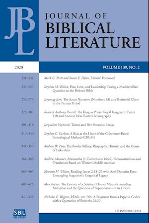 Journal of Biblical Literature 139.2 (2020)