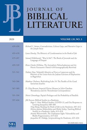 Journal of Biblical Literature 139.3 (2020)