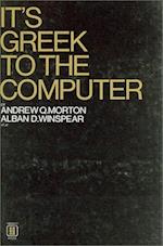It's Greek to the Computer