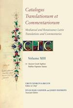 Catalogus Translationum Et Commentariorum