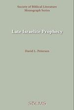 Late Israelite Prophecy