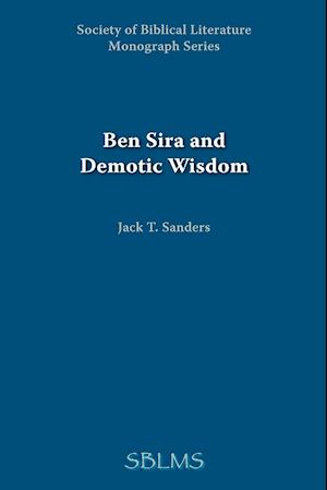 Ben Sira and Demotic Wisdom