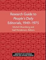 Research Guide to People's Daily Editorials, 1949-1975