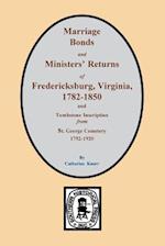 Fredericksburg, Virginia 1782-1850, Marriages Of.