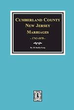 Cumberland County, New Jersey Marriages, 1742-1878