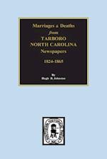 Death & Marriages from Tarboro, North Carolina Newspapers, 18241-1865