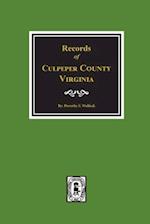 Culpeper County, Virginia, Records Of.