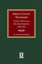 Obion County, Tennessee Court of Pleas and Quarter Sessions, 1834-1836