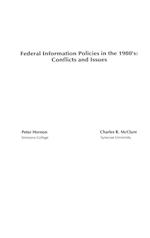 Federal Information Policies in the 1980's