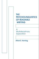 The Psycholinguistics of Readable Writing