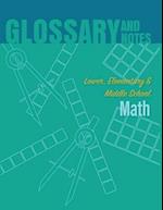 Lower, Elementary & Middle School Math Glossary 