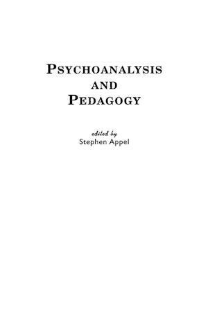 Psychoanalysis and Pedagogy