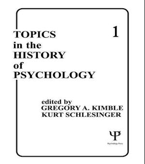 Topics in the History of Psychology