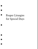 Holy Eucharist Proper Liturgies for Special Days Inserts