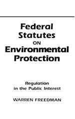 Federal Statutes on Environmental Protection