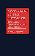 Management Science Knowledge