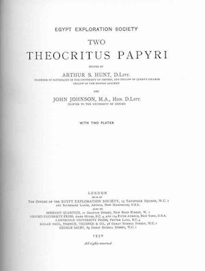 Two Theocritus Papyri