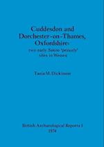 Cuddesdon and Dorchester-on-Thames, Oxfordshire - two early Saxon 'princely' sites in Wessex 