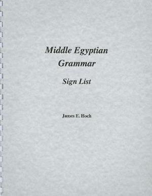 Middle Egyptian Grammar