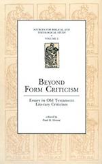 Beyond Form Criticism
